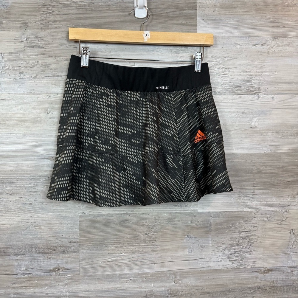 adidas Primeblue Graphic Tennis Skort | Black & White Print | Size Small